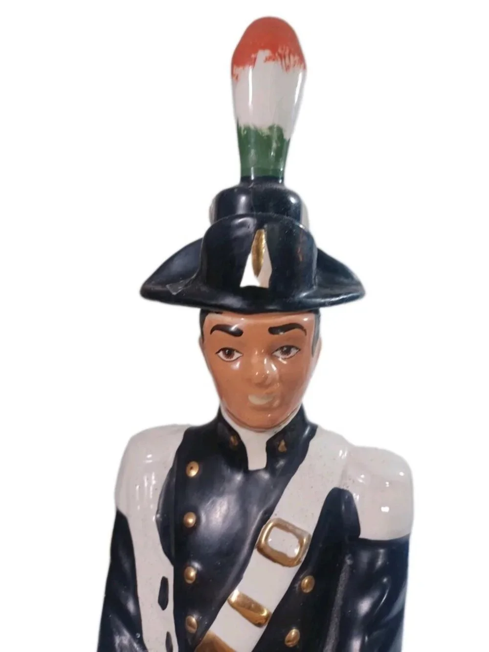 Vintage Ceramic Liquore Galliano Decanter Italian Soldier Coronetti Cunardo 19”